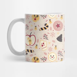 Pink Christmas Cookies Pattern Mug